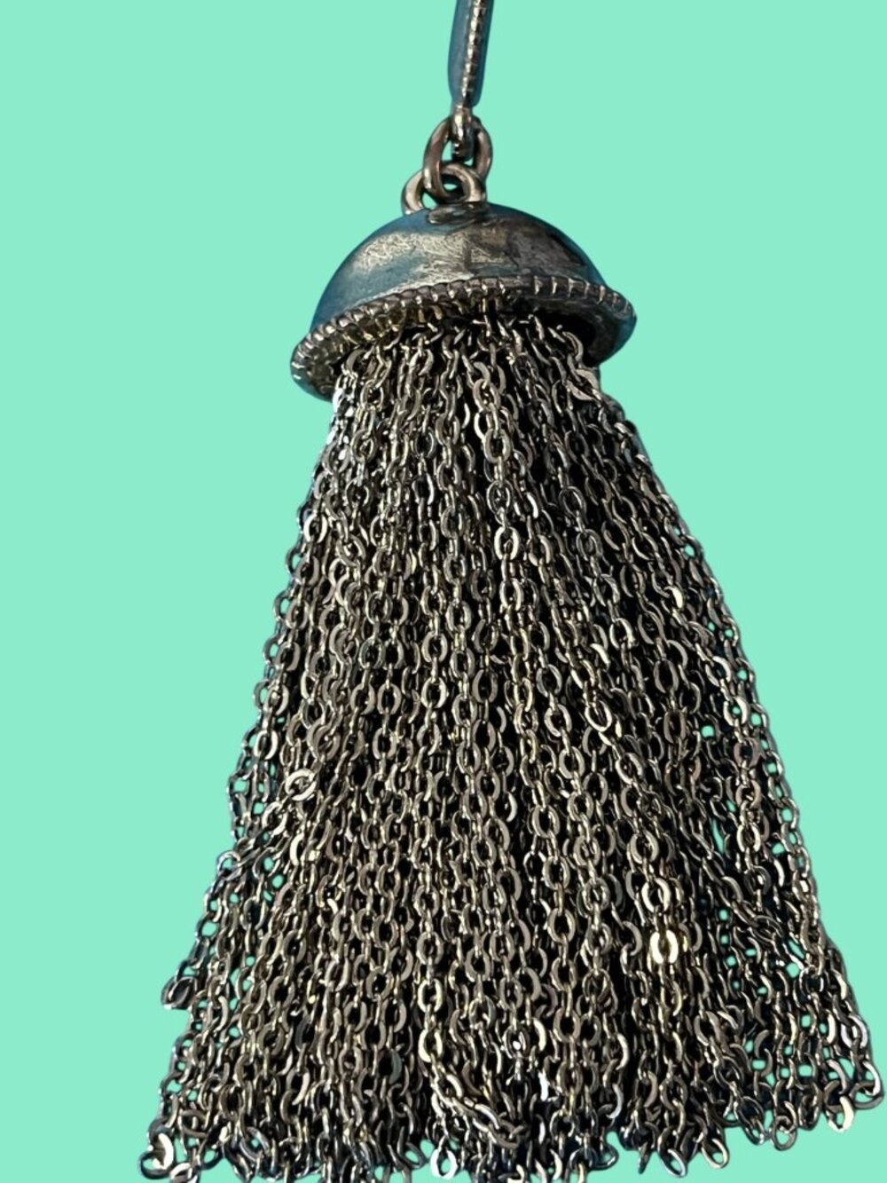 Vintage Chico's Gold-Toned Tassel Necklace With Faux Tortoise and animal print - Picture 5 of 12